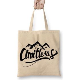 Humuts Cimitless Limitless Logo Preto Bez Çanta
