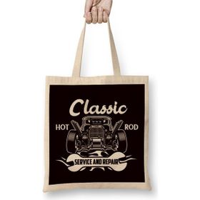 Humuts Classic Hot Rod American Old Cars Automobile Hotrod Garage Bez Çanta