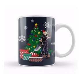 Humuts Cloud Strife Around The Christmas Tree Final Fantasy Kupa Bardak
