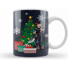 Humuts Cloud Strife Around The Christmas Tree Final Fantasy Kupa Bardak