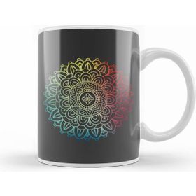 Humuts Colorful Boho Mandala In Rainbow Look Kupa Bardak