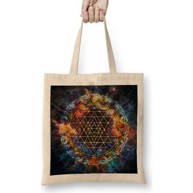 Humuts Colorful Sri Yantra Mandala Bez Çanta