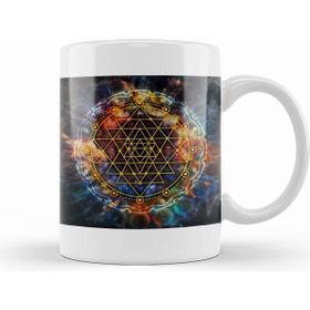 Humuts Colorful Sri Yantra Mandala Kupa Bardak