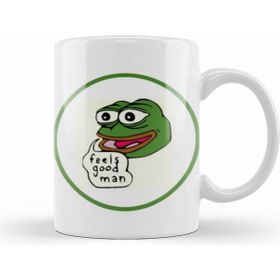 Humuts Conservative Frog Feels Good Man Beyaz Kupa