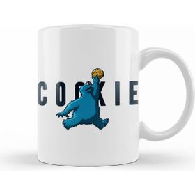 Humuts Cookie Monster Cookies Kurabiye Canavarı Beyaz Kupa