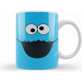 Humuts Cookie Monster Kurabiye Canavarı Beyaz Kupa