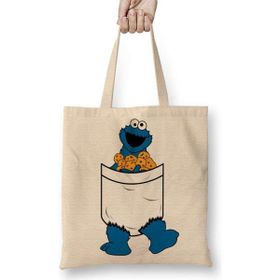 Humuts Cookie Monster Kurabiye Canavarı Bez Çanta