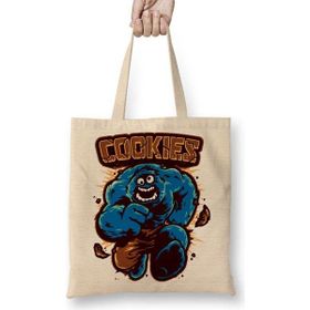 Humuts Cookie Monster Kurabiye Canavarı Hulk Bez Çanta