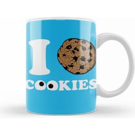 Humuts Cookie Monster Kurabiyeleri Severim Kurabiye Canavarı Beyaz Kupa