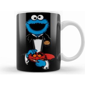 Humuts Cookie Monster Phone Case Kurabiye Canavarı Beyaz Kupa