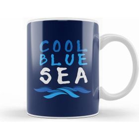 Humuts Cool Blue Sea Slogan Beyaz Kupa
