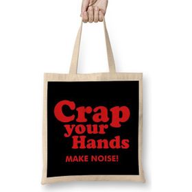 Humuts Crap Your Hands Açık Bej Bez Çanta Uzun Saplı