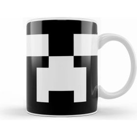 Humuts Creeper White Face Minecraft Kupa Bardak