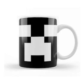 Humuts Creeper White Face Minecraft Kupa Bardak