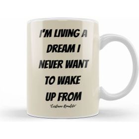 Humuts Cristiano Ronaldo Quotes Art Gift Vintage Retro Style Beyaz Kupa