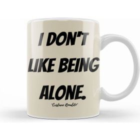 Humuts Cristiano Ronaldo Quotes Art Gift Vintage Retro Style Beyaz Kupa