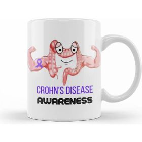 Humuts Crohns Colıtıs Awareness Warrior Unbreakable Beyaz Kupa
