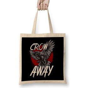 Humuts Crow Away Pun Funny Antisocial Gamer Introvert Bez Çanta