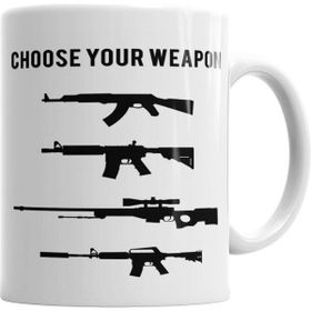 Humuts Cs Go Counter Strike Choose Your Weapon Beyaz Kupa