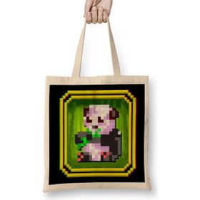 Humuts Cute 8 Bit Panda Awesome Animal 8bit Panda Bear Bez Çanta