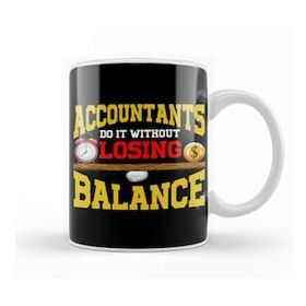 Humuts Cute Accountants Do It Without Losing Balance Pun Kupa Bardak