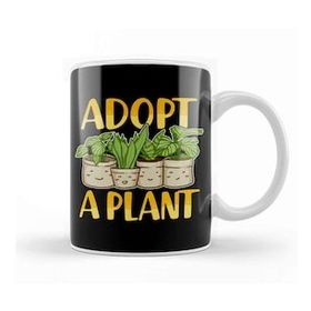 Humuts Cute Adopt A Plant Succulent &amp; Gardening Planting Kupa Bardak