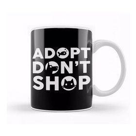 Humuts Cute Adopt Don T Shop Rescue Pet Owners &amp; Lovers Kupa Bardak