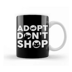 Humuts Cute Adopt Don T Shop Rescue Pet Owners &amp; Lovers Kupa Bardak