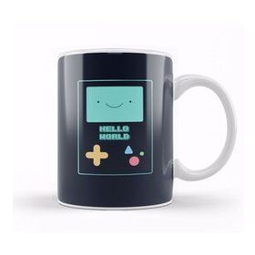 Humuts Cute Adventure Time Bmo Hello World Programmer Programming Female 01 Kupa Bardak