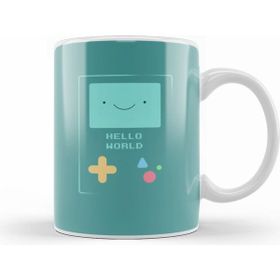 Humuts Cute Adventure Time Bmo Hello World Programmer Programming Female Kupa Bardak