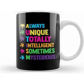 Humuts Cute Always Unique Awesome Autism Awareness Month Kupa Bardak