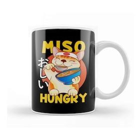 Humuts Cute Anime Dog Puppy Miso Hungry Pun Kawaii Kupa Bardak