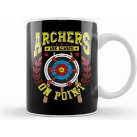 Humuts Cute Archers Are Always On Point Funny Archery Pun Kupa Bardak