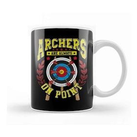 Humuts Cute Archers Are Always On Point Funny Archery Pun Kupa Bardak