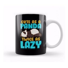 Humuts Cute As A Panda &amp; Twice As Lazy Sleeping Panda Kupa Bardak