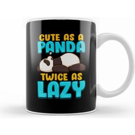 Humuts Cute As A Panda &amp; Twice As Lazy Sleeping Panda Kupa Bardak