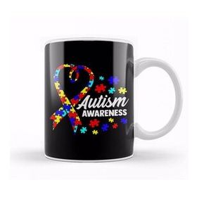 Humuts Cute Autism Awareness Autistic Unique Colorful Kupa Bardak