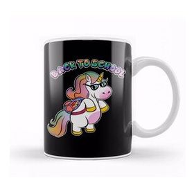 Humuts Cute Back To School Unicorn Student With Backpack Kupa Bardak