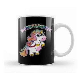 Humuts Cute Back To School Unicorn Student With Backpack Kupa Bardak