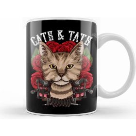 Humuts Cute Cats & Tats Inked Funny Tattoo Obsessed Kupa