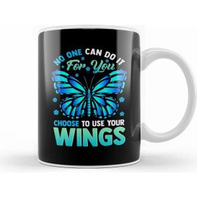 Humuts Cute Choose To Use Your Wings Butterfly Motivation Kupa Bardak