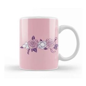 Humuts Cute Flowers Illustration Kupa Bardak