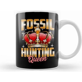 Humuts Cute Fossil Hunting Queen Girls Paleontologist Kupa Bardak