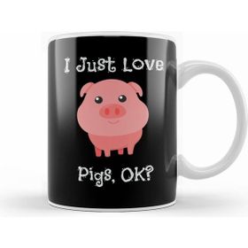 Humuts Cute Funny I Just Love Pigs Ok Baby Pig Kupa