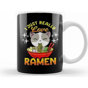 Humuts Cute Funny I Just Really Love Ramen Anime Cat Kupa