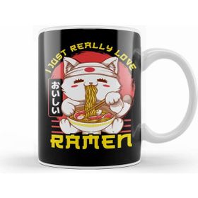 Humuts Cute Funny I Just Really Love Ramen Anime Cat Kupa