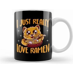 Humuts Cute Funny I Just Really Love Ramen Anime Cat Kupa