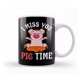 Humuts Cute & Funny I Miss You Pig Time Baby Piglet Pun Kupa