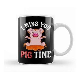 Humuts Cute & Funny I Miss You Pig Time Baby Piglet Pun Kupa