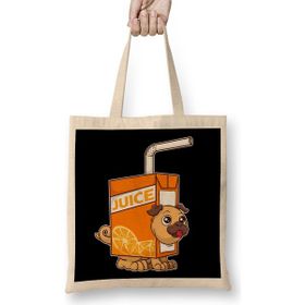 Humuts Cute Funny Juice Puppy Dog Obsessed Bez Uzun Saplı Açık Bej Rengi Çanta